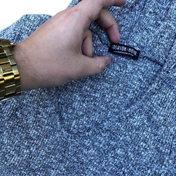 Fashion Nova Cropped Hoodie Gray XS - Picture 2 of 3